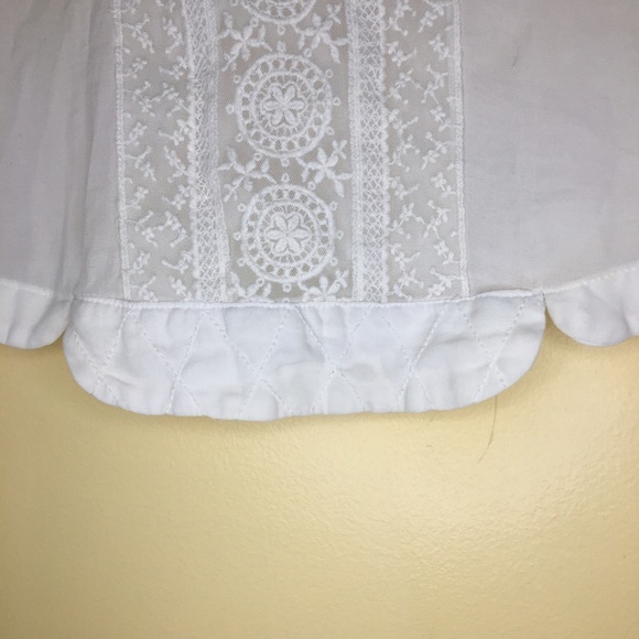 Zara Basics Chiffon & Lace Long Sleeve Blouse XS - Picture 5 of 9